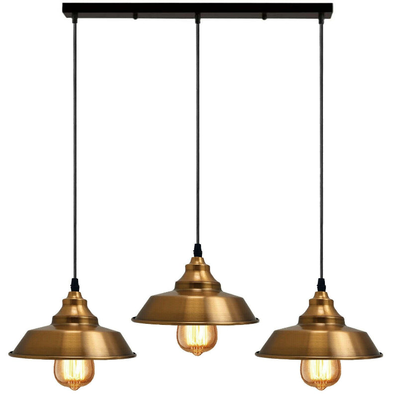  Elegante Hängelampe in Gelber Messing für moderne Esszimmer