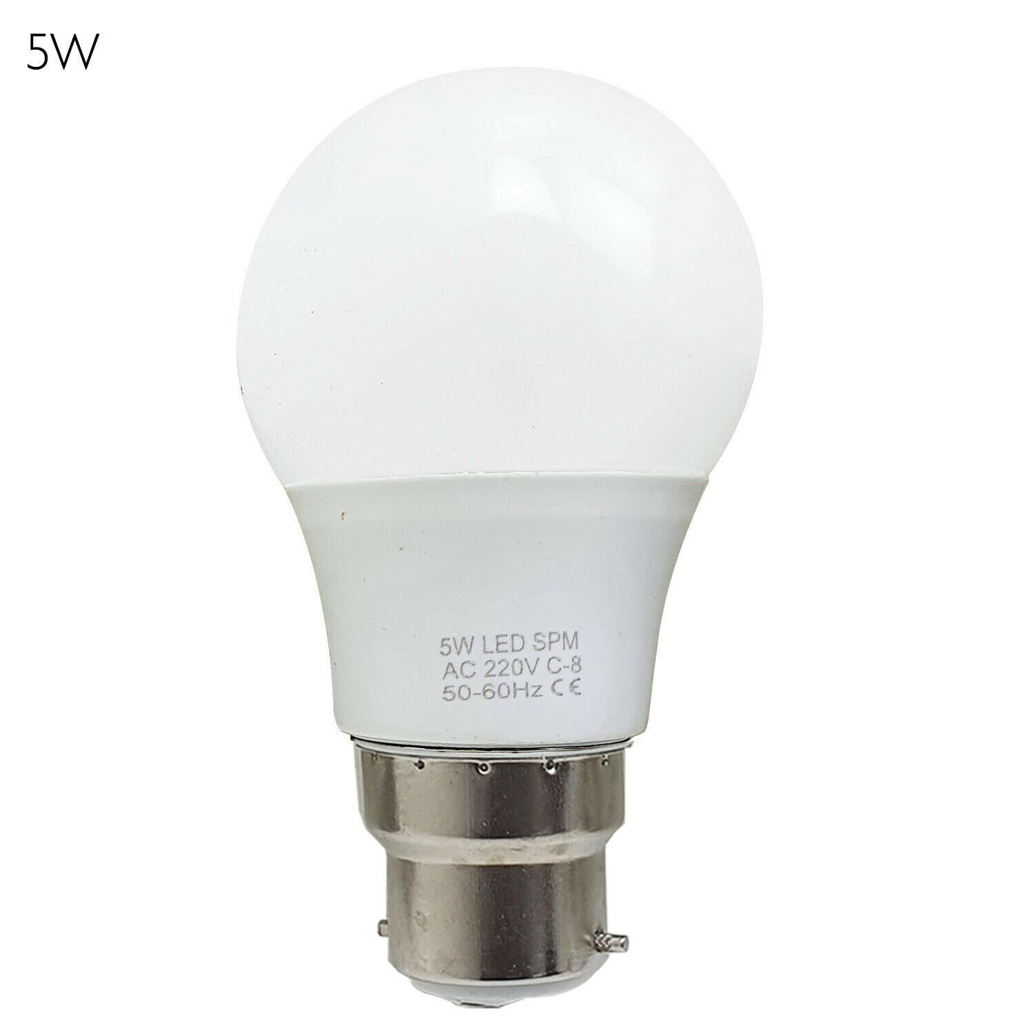 3x energiesparendes LED-Licht, kaltweiße Birnen, B22-Bajonettschraube, Lampe 3 W-25 W GLS