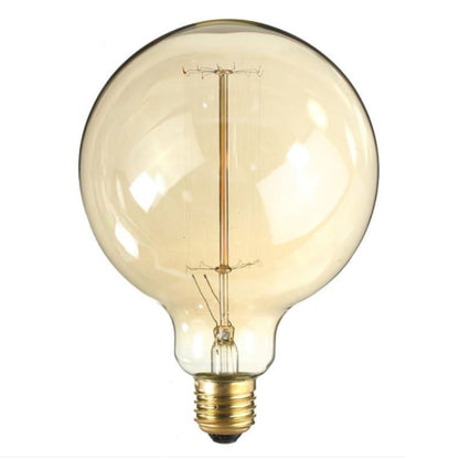 Industrielle Vintage Glühbirne Edison Glühbirne G125 Dimmbar Bernstein 60W Innenbeleuchtung