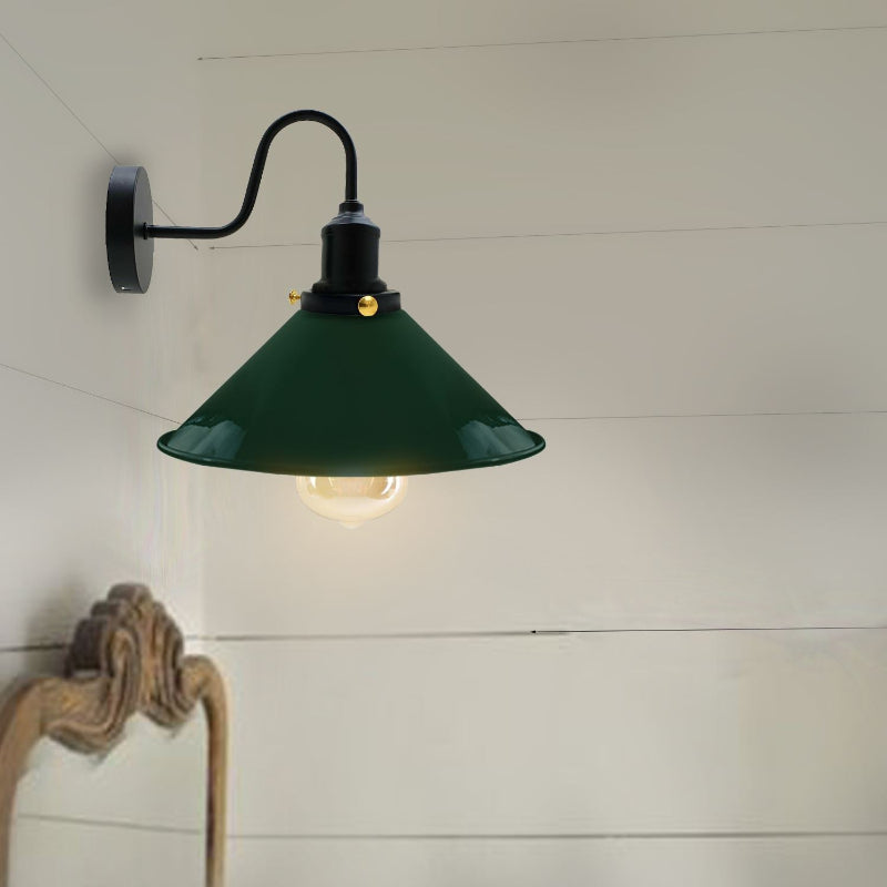 grun metall wandlampe