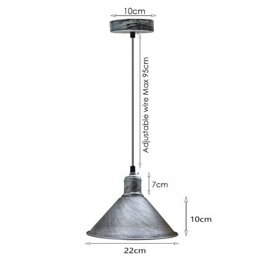 Stilvolle Pendelleuchte für Küche – E27 Gebürstetes Silber