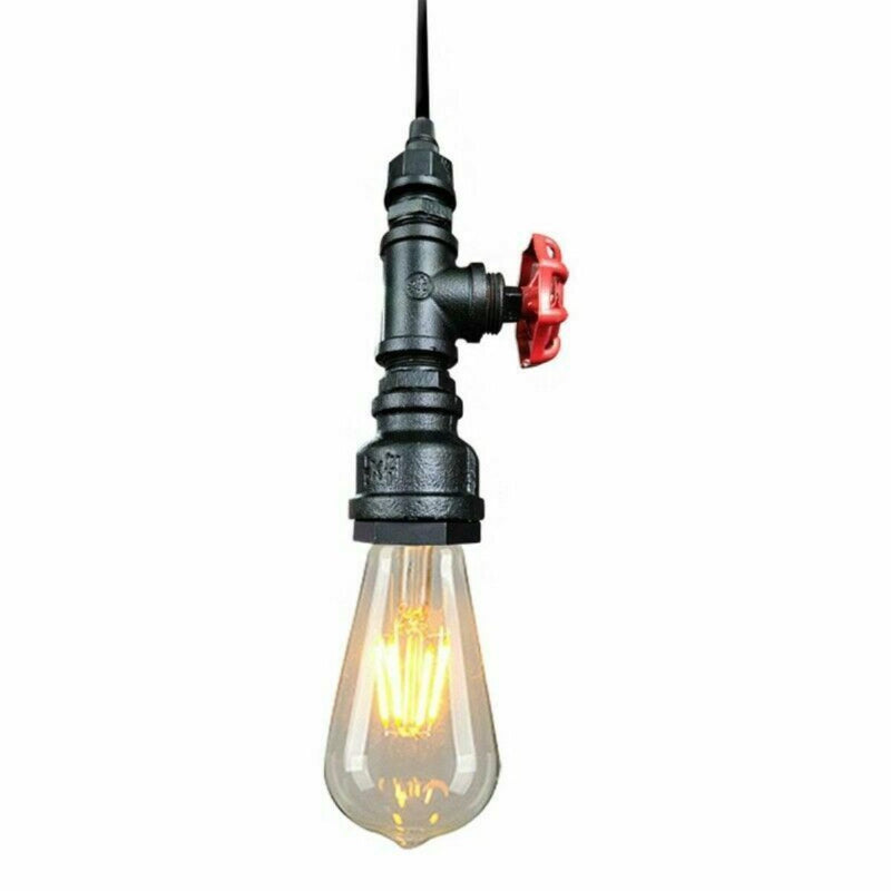 Industrielle Wasserrohr Pendelleuchte mit Ø17 cm Schirm für moderne Räume