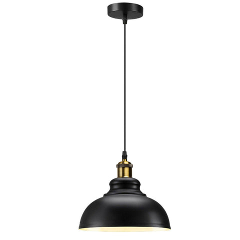 Pendelleuchte über esstisch innen weiß/schwarz E27 lampen~1890 - Variant: Yes / Innen schwarz weiß