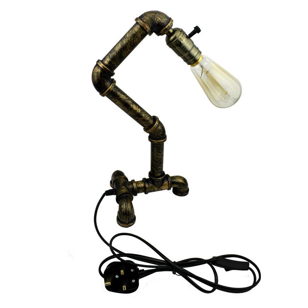 Tischlampe Dimmbar E27 Fassung Vintage LED Röhren