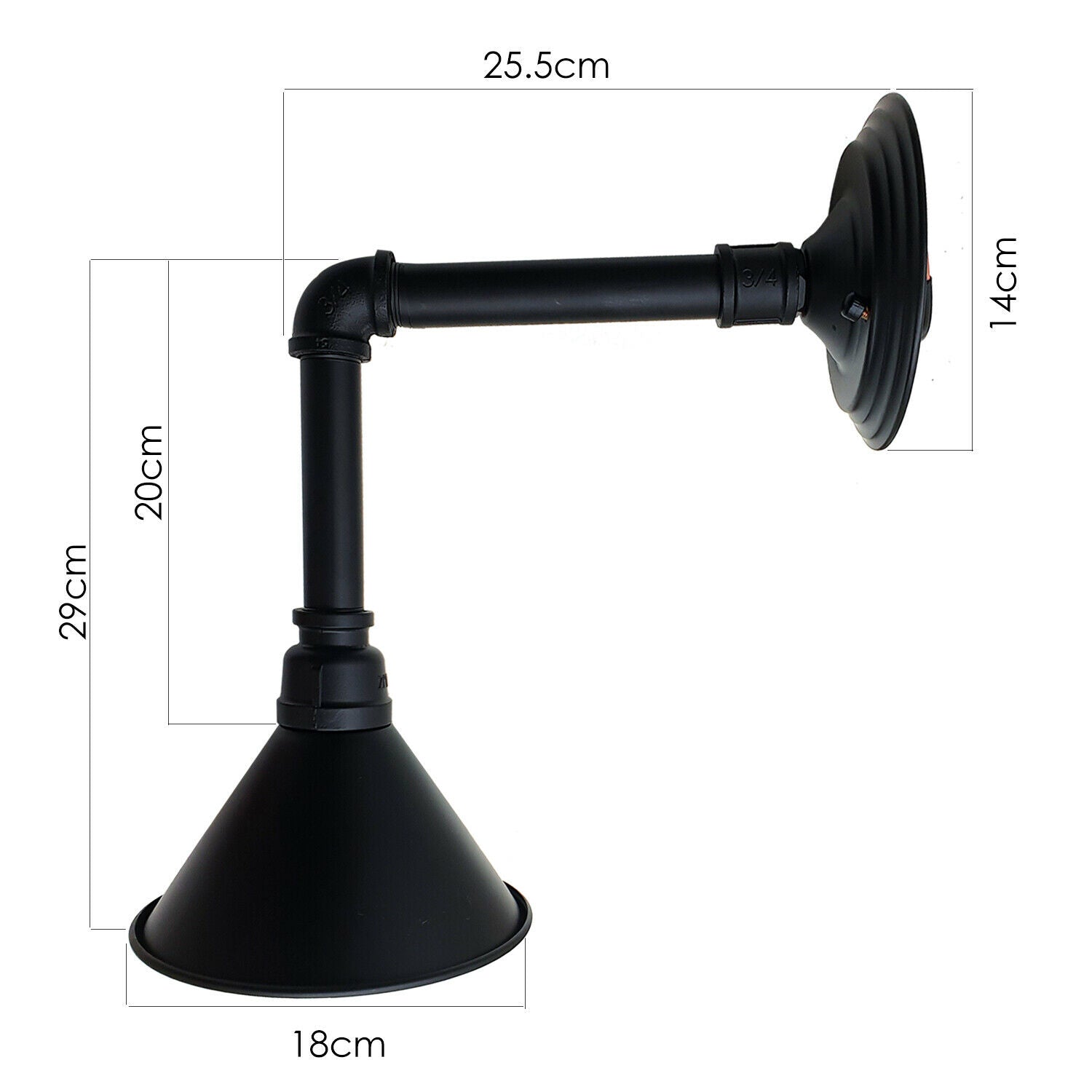 Wandleuchte Innen Lampe Fur LED Röhren E27 