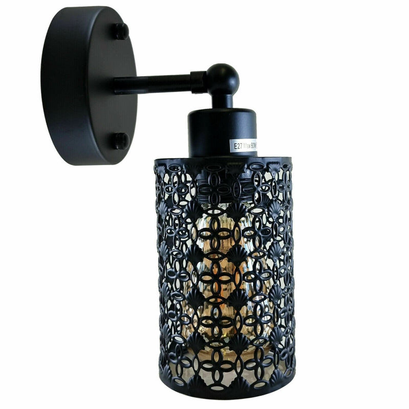 Moderne schwarze Wandleuchte für Wohnzimmer