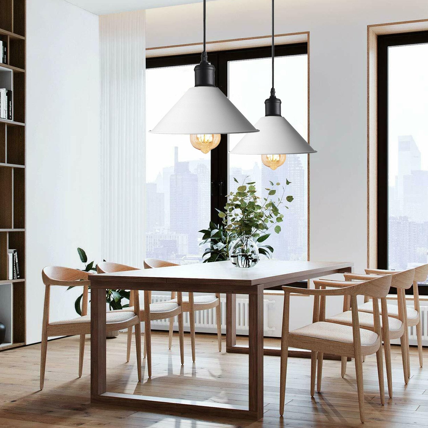 moderne Metall Kegel Pendelleuchte für Wohnzimmer