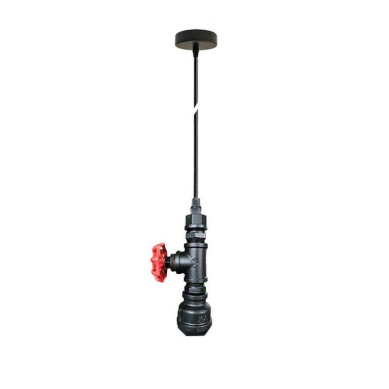Industrielle Pendelleuchte aus Wasserrohr, Ø17 cm, ideale Dekoration für Loft-Räume
