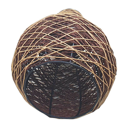 Dekorativer moderner gewebter Rattan-Pendelleuchtenkäfig