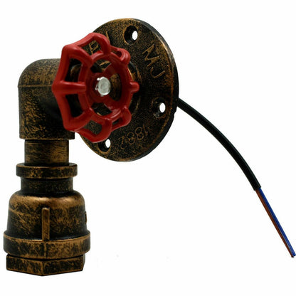 Industrielle Vintage Modell Stil Steampunk rustikale Wasserpfeife Wandleuchte Messing Lampe