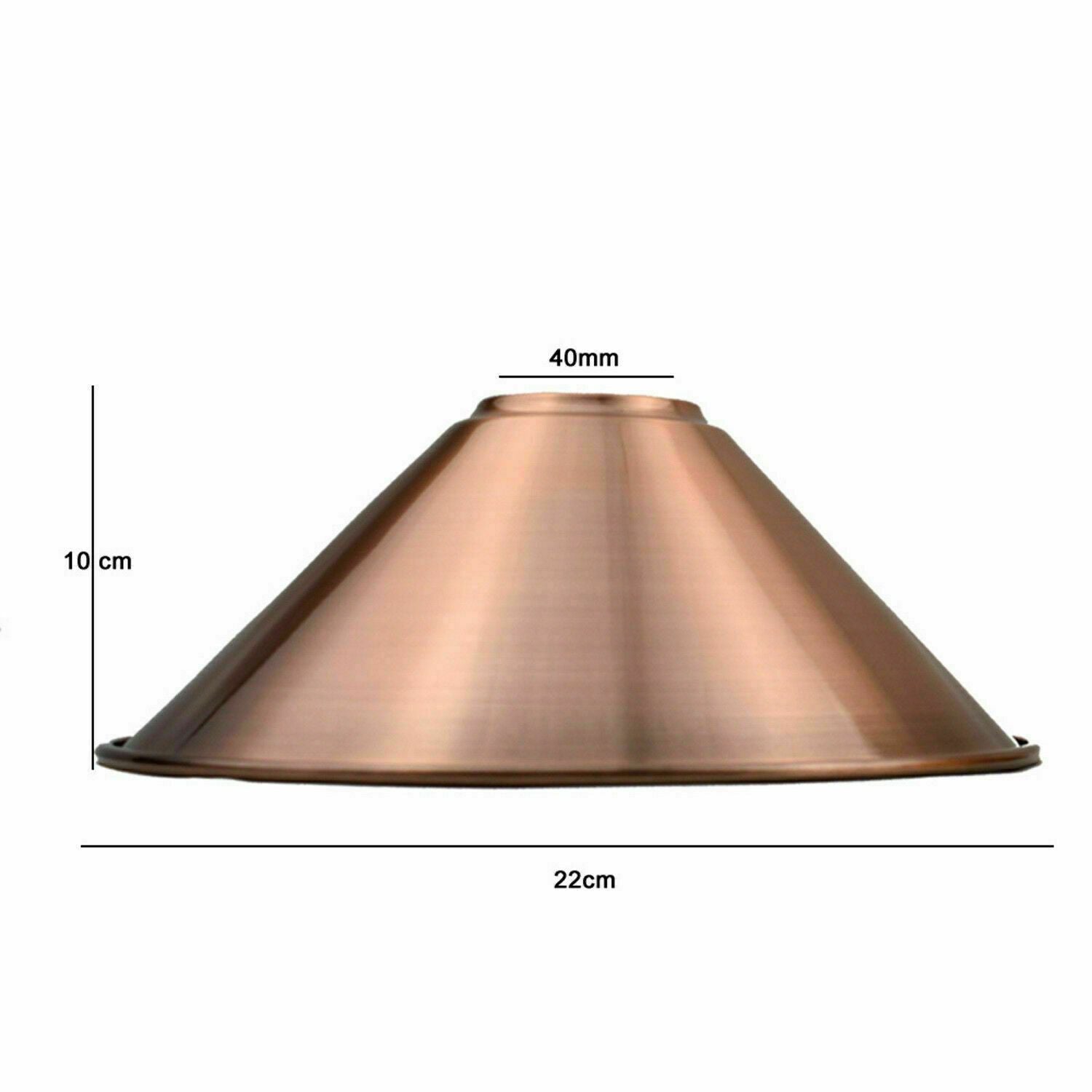 Metall-Decke Pendelleuchten mit Lampenschirm   22 cm
