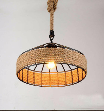 Industrielampe Metall Vintage Hängeleuchte Retro Seil Pendelleuchte`Deckenlampen