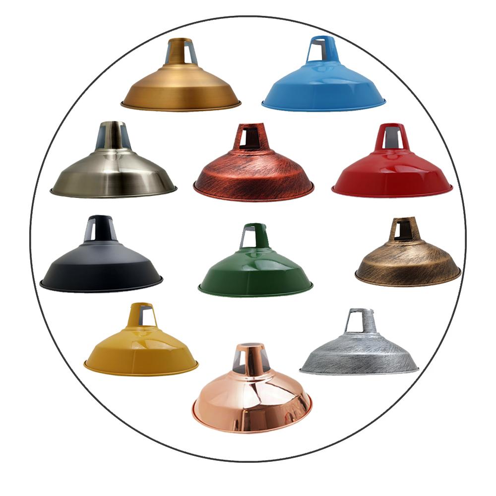 Vintage Anhänger Lampenschirm Metall Vintage Scheune Lichtschirme Moderne Decke Multi Farben