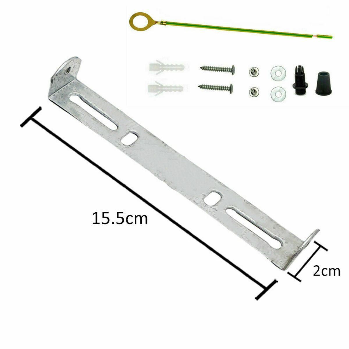 silberfarbenen Stahl-Montageplatten für Deckenlampen
