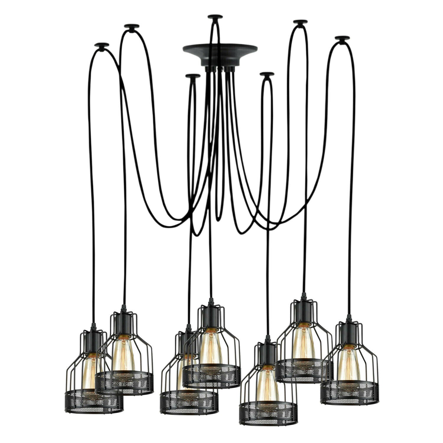 Spinnenlampe Pendelleuchte 2-flammig Schlafzimmer