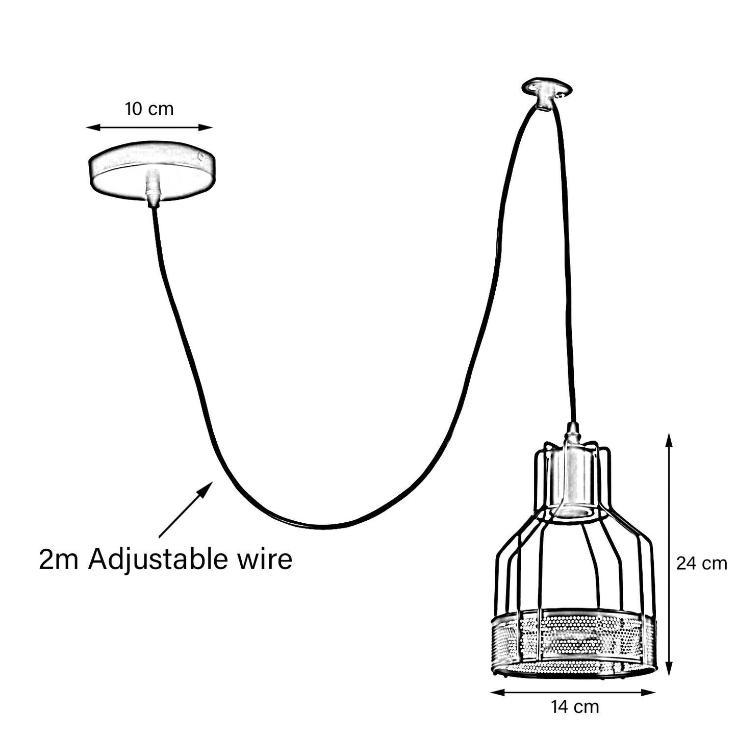 Spinnenlampe Pendelleuchte 2-flammig Schlafzimmer