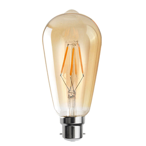 ST64 B22 Vintage LED Glühbirne 4W Retro Filament Lampe~2193