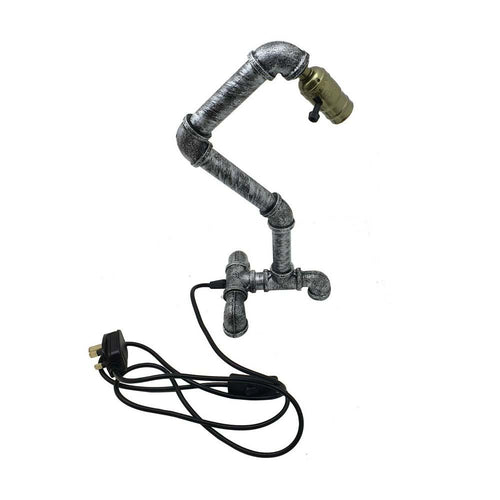 Lampade da tavolo Steampunk con pipa ad acqua, 40 cm ~ 1249