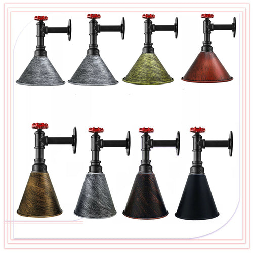 Wandleuchten bad,1-flammig, metall, E27, Ø 18cm Schirm~2334